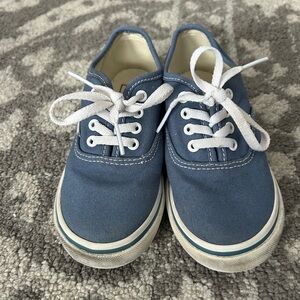 Vans Blue Lace Up Kids Sneakers